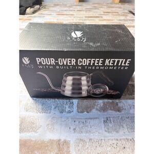 Bean Envy Pour Over Coffee Kettle Stainless Steel Gooseneck Built-in Thermometer